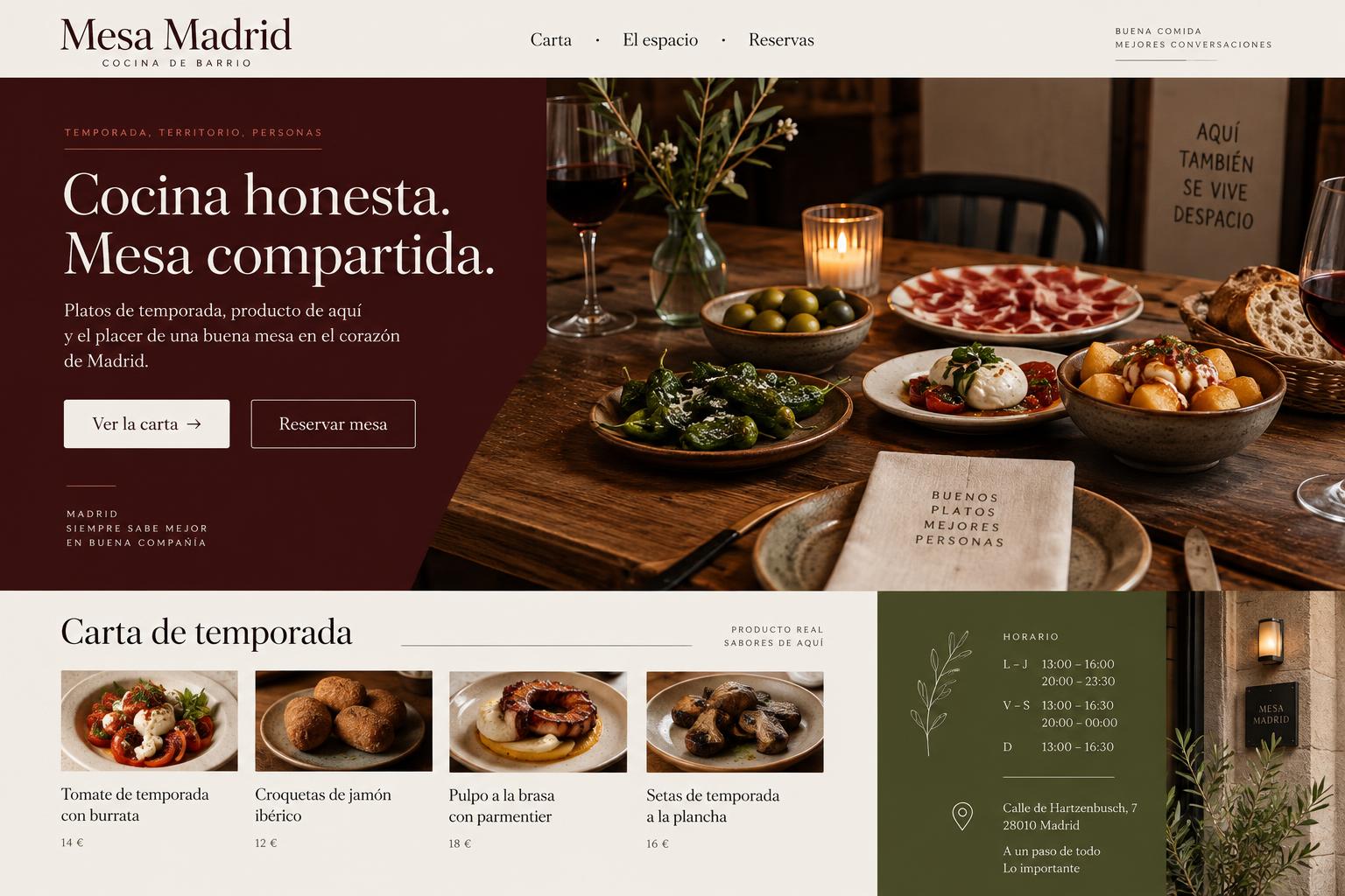 Ejemplo de página web para Zen
